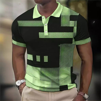 3d Fafger Digital Printing Sports Men's Short Sleeve